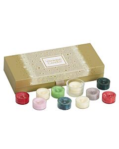 Yankee Candle Christmas Holiday Sparkle 10x Tea Light Palette Gift Set